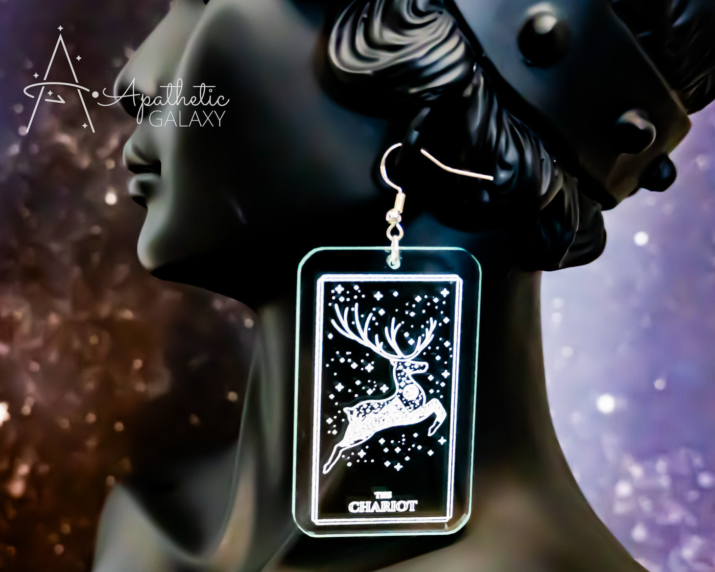 Chariot Tarot Earring